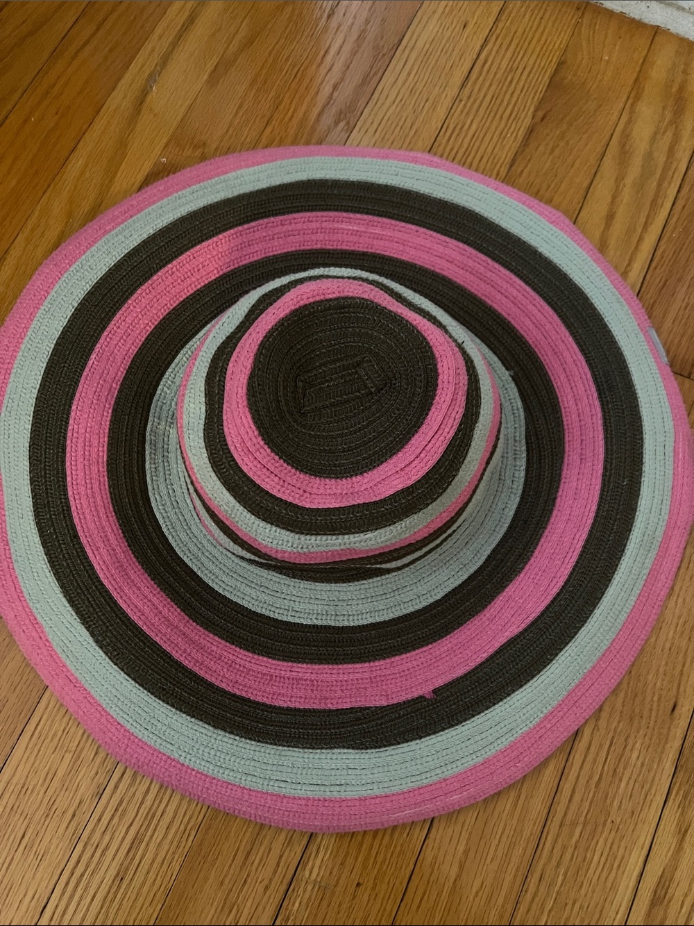 Columbia Pink, Mint & Brown Wide-Brim Sun Hat
